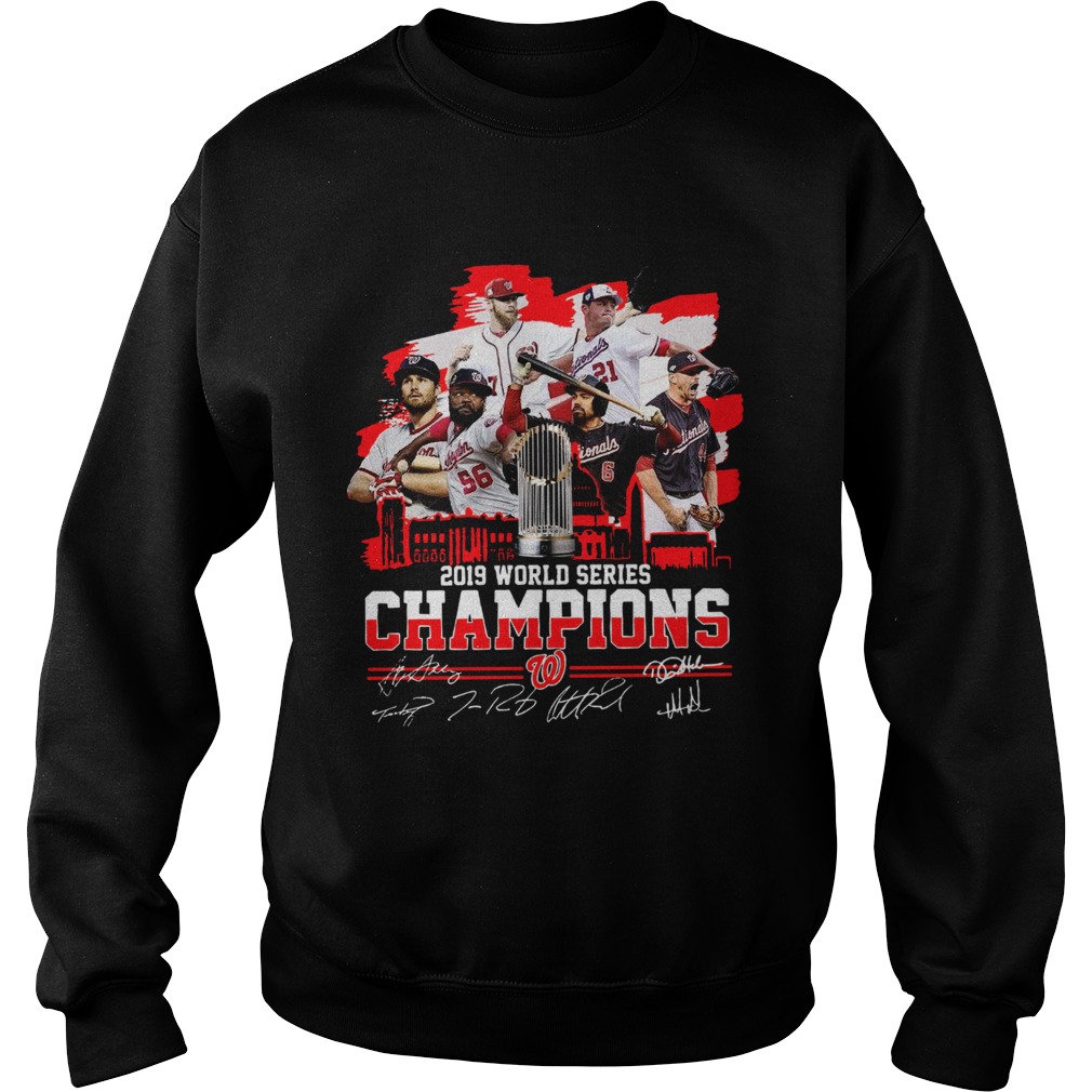 1572854290Washington Nationals 2019 World Series Champions Signature Sweatshirt