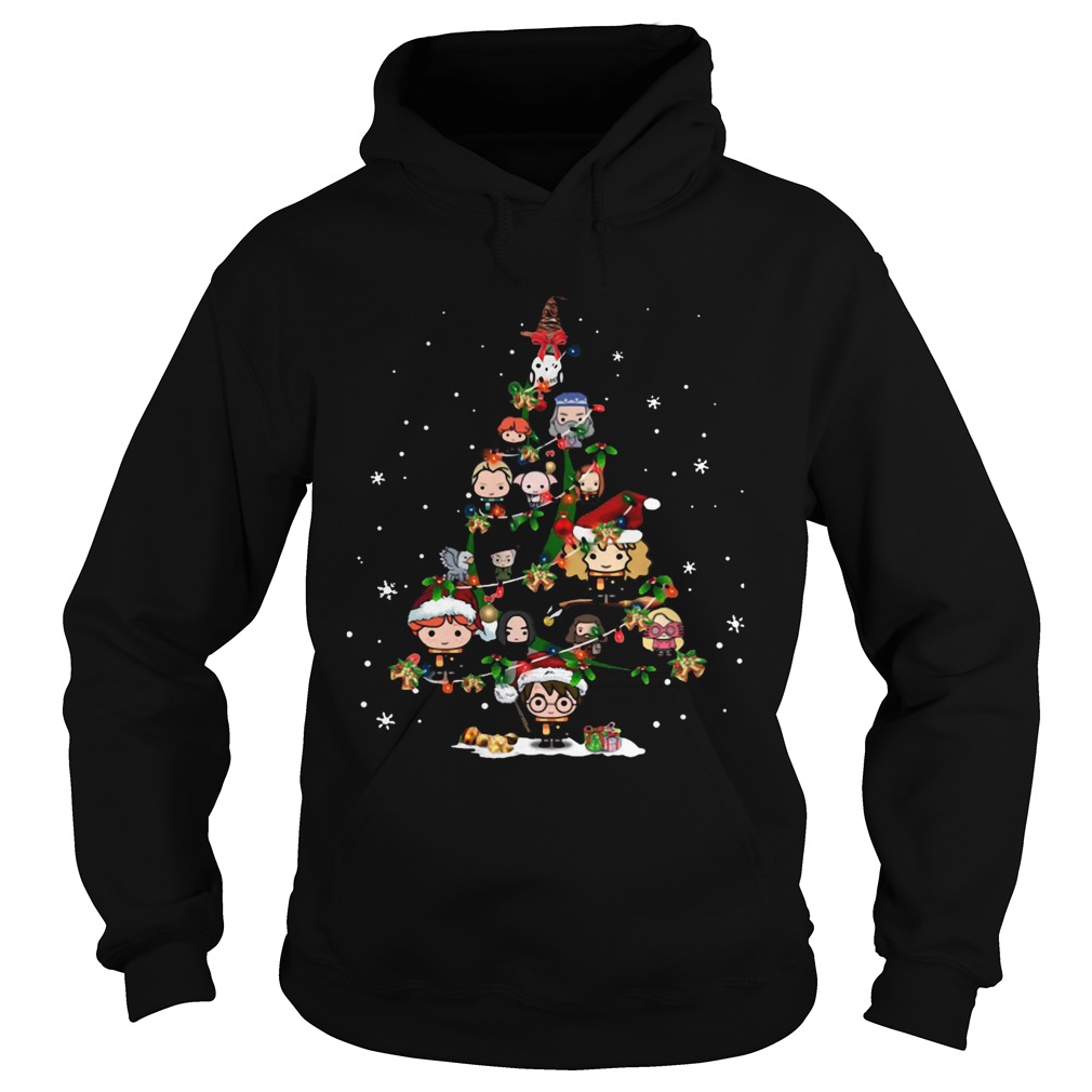 1572856670Harry Potter Chibi Characters Christmas Tree Hoodie