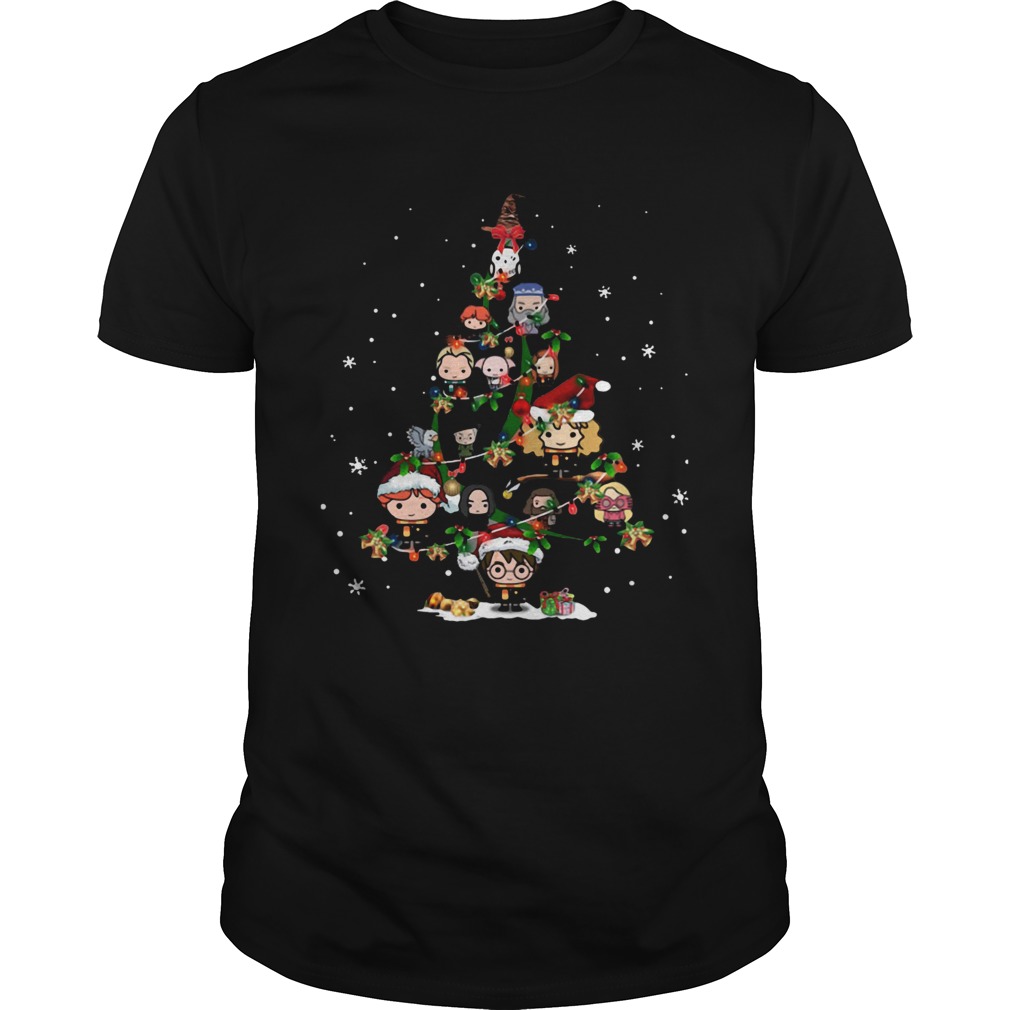 Harry Potter Chibi Characters Christmas Tree shirt
