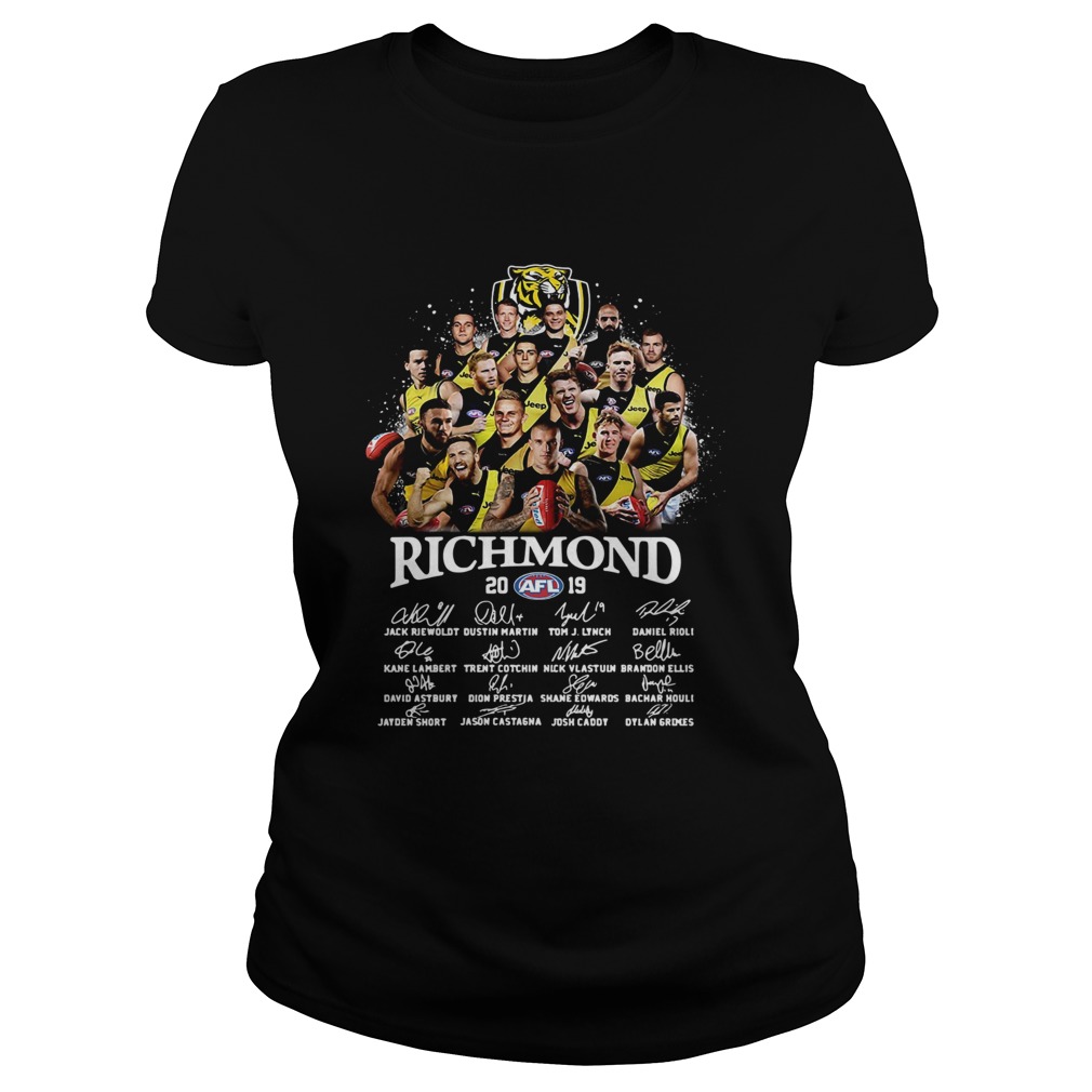 1572857111Tiger Richmond 2019 AFL Team Player Signatures Classic Ladies