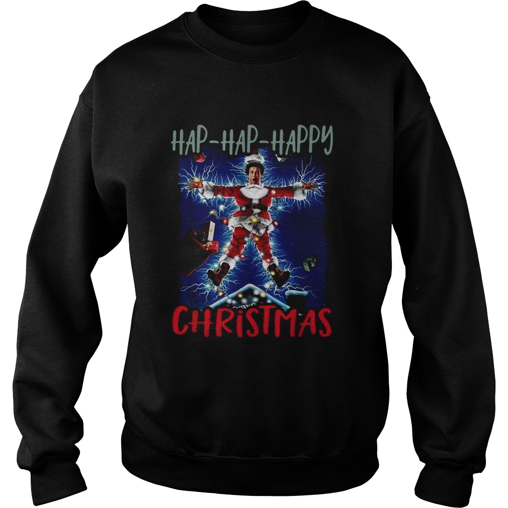 1572859501National Lampoonâ€™s Christmas Vacation Hap Hap Happy Christmas Sweatshirt