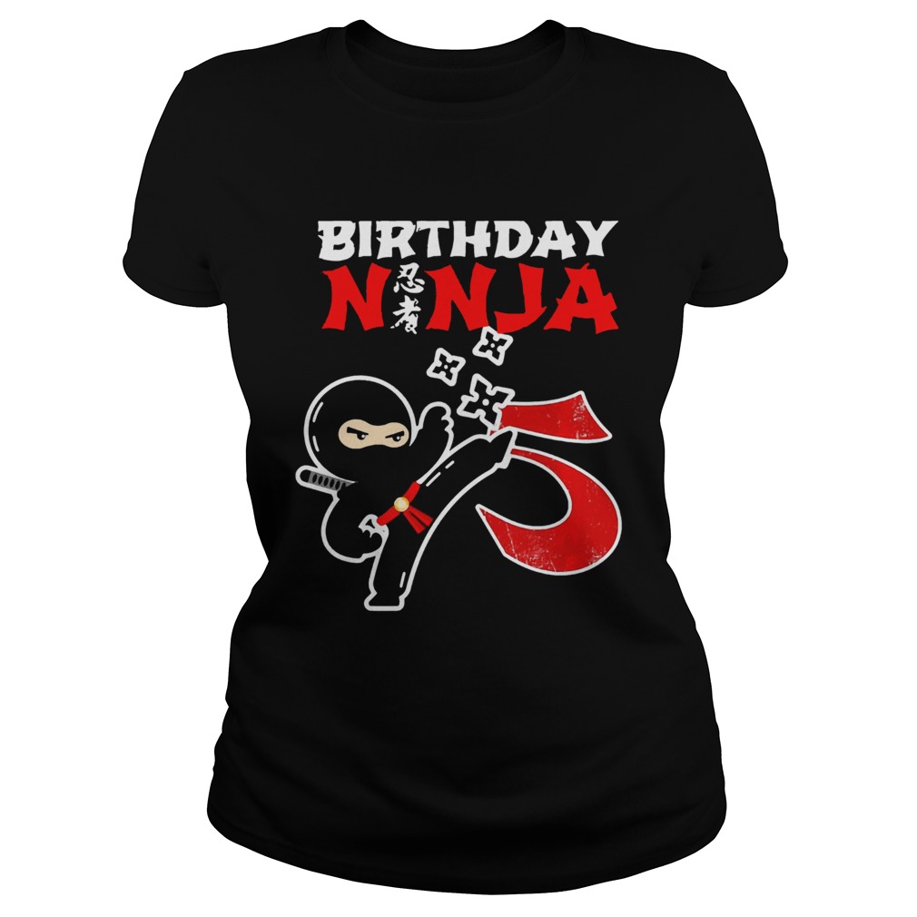1574067404Birthday Ninja 5th Birthday 5 Year Old Classic Ladies