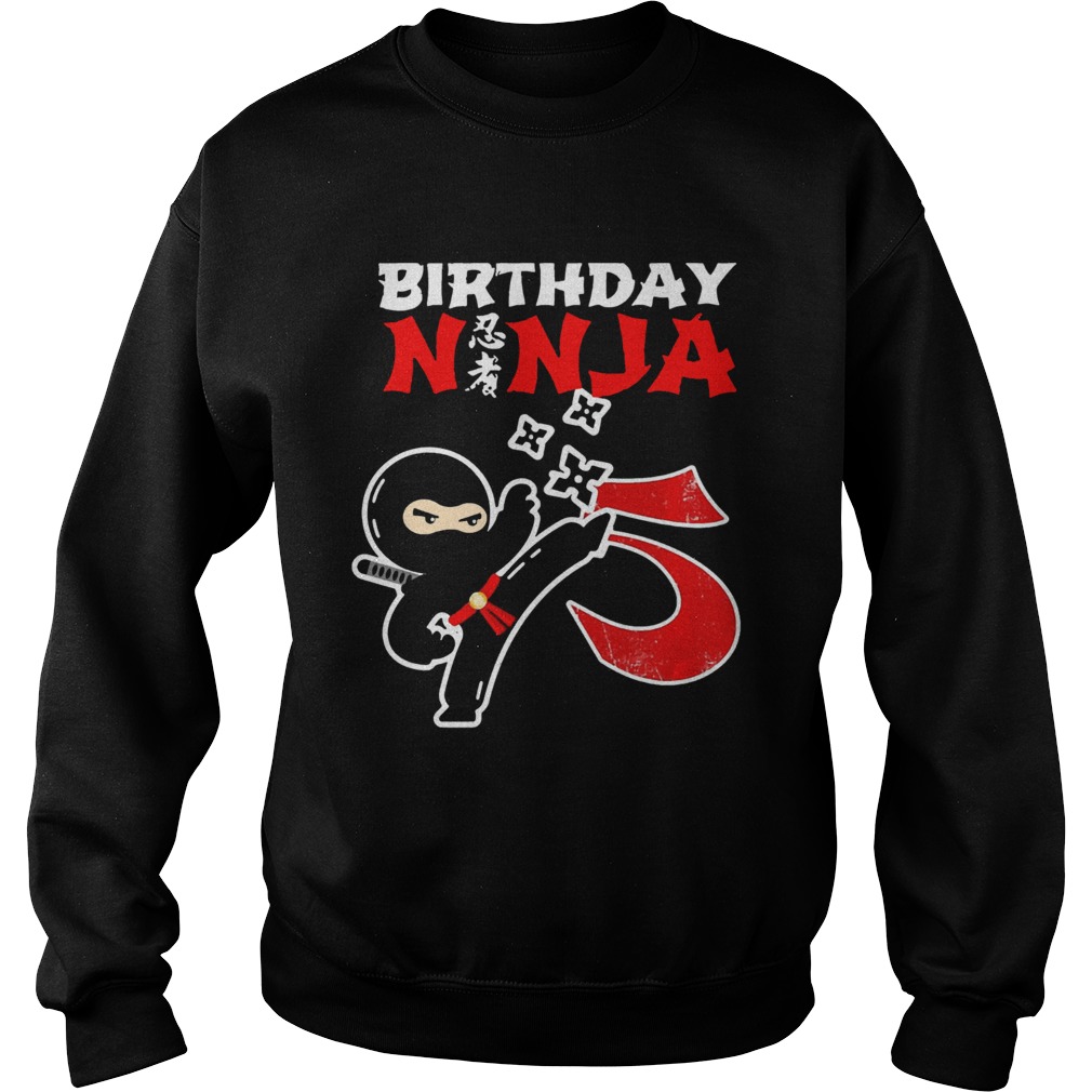 1574067404Birthday Ninja 5th Birthday 5 Year Old Sweatshirt