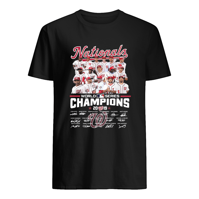 2019 World Series Champions Washington Nationals Players Signatures shirt