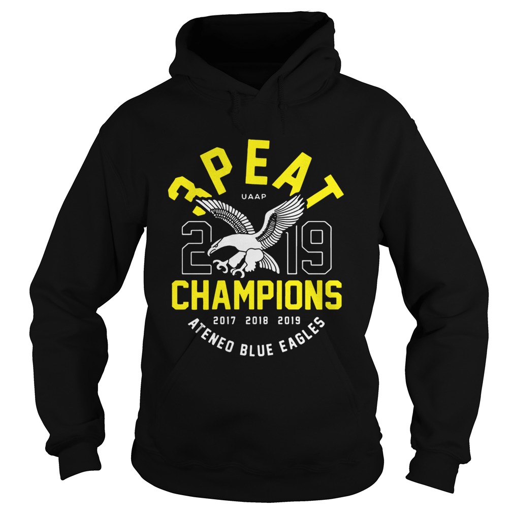 3peat UAAP 2019 Champion Ateneo Blue Eagles Hoodie