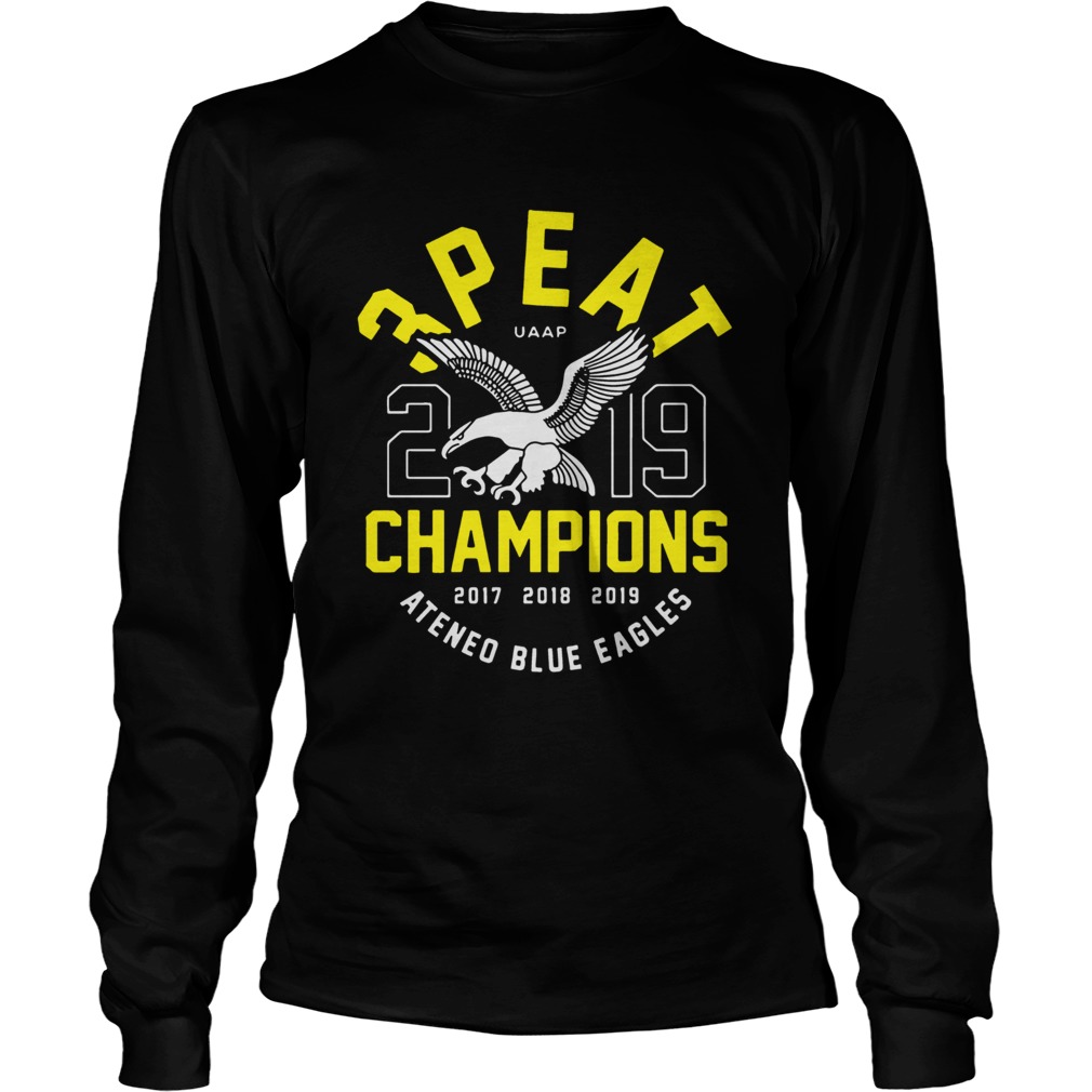3peat UAAP 2019 Champion Ateneo Blue Eagles LongSleeve