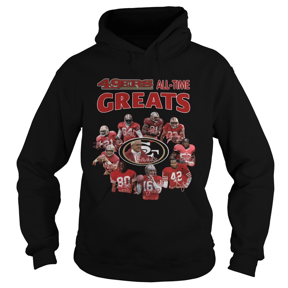 49ers alltime greats San Francisco 49ers Players Signatures Hoodie