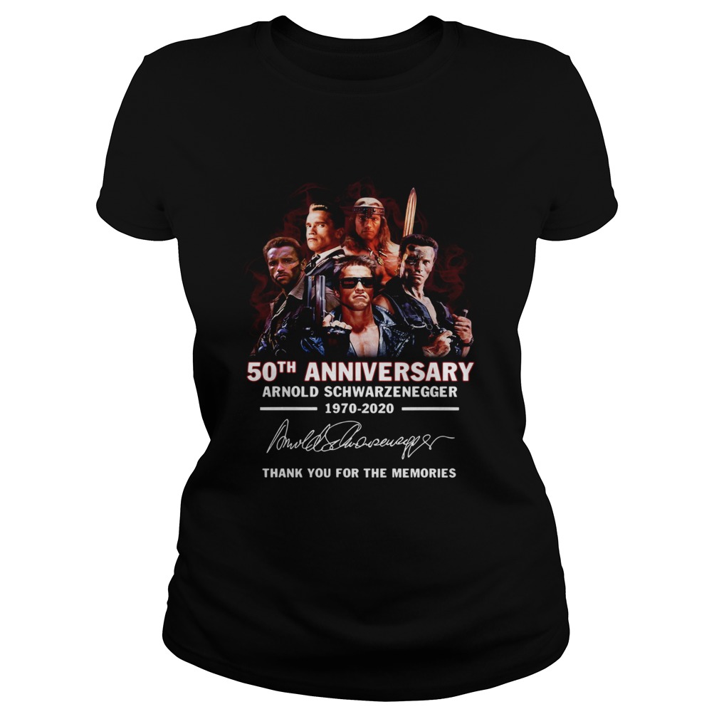 50th Anniversary Arnold Schwarzenegger 19702020 Thank You For The Memories Signature Classic Ladies