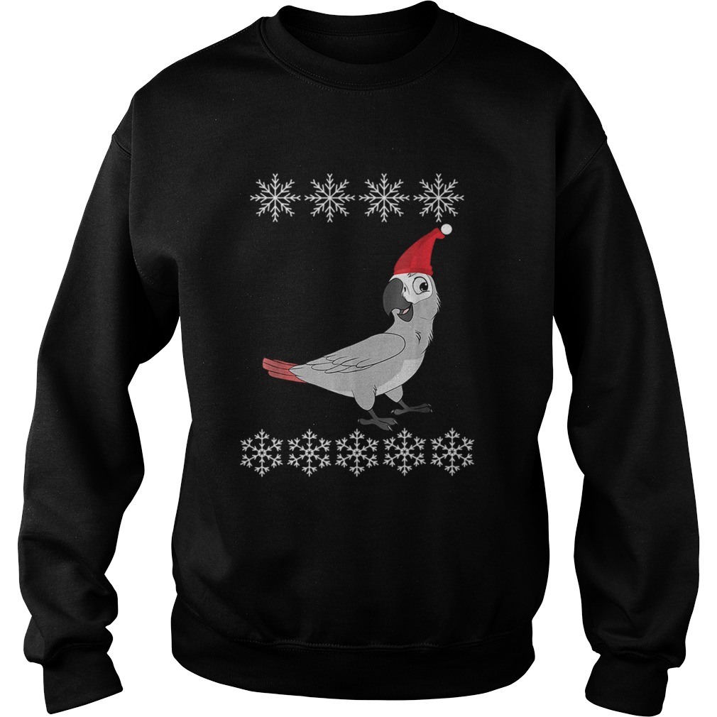 African Grey Parrot Christmas Sweatshirt