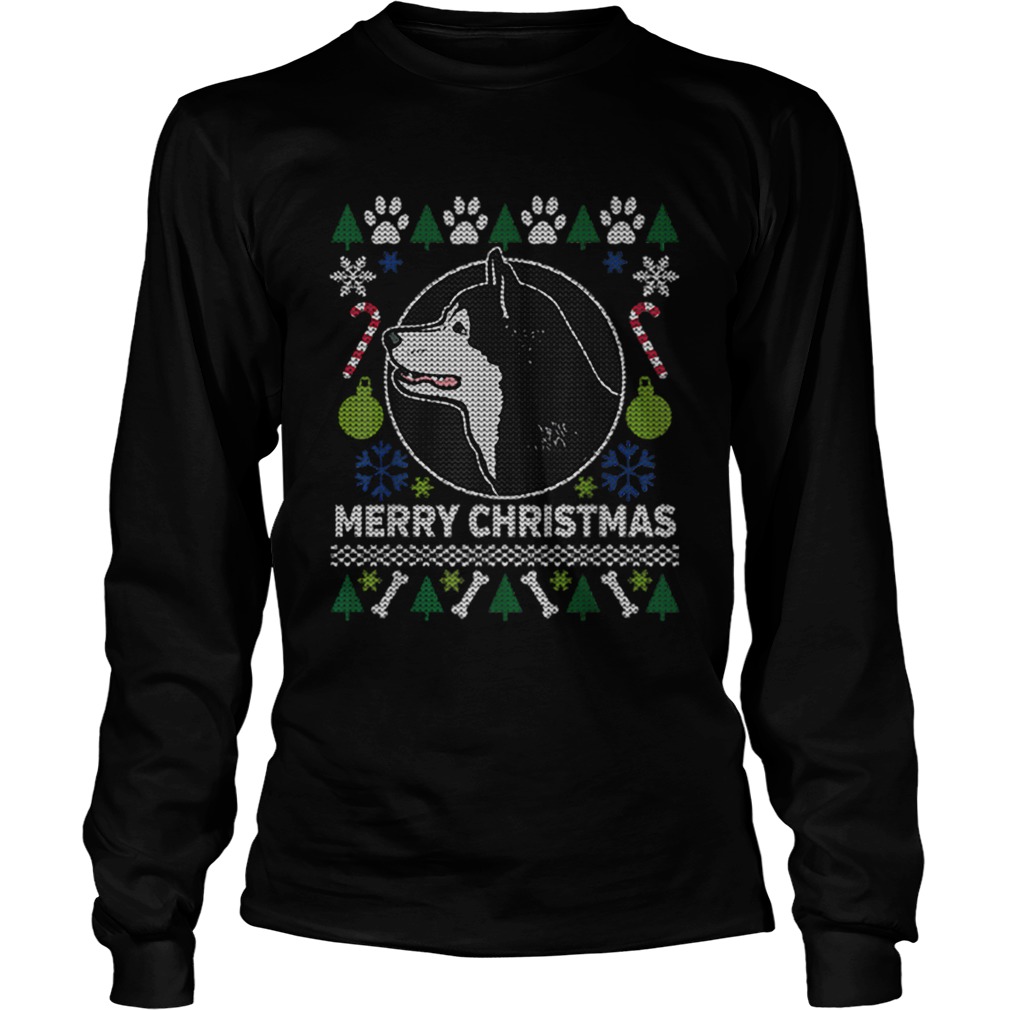 Alaskan Malamute Dog Breed Ugly Christmas Style Gifts LongSleeve