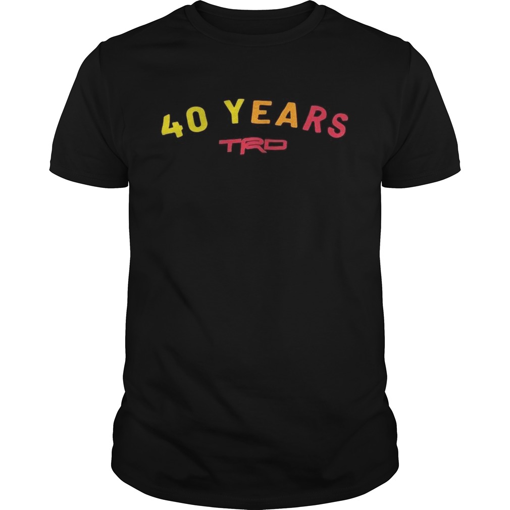 Anniversary 40 Years TRD shirt