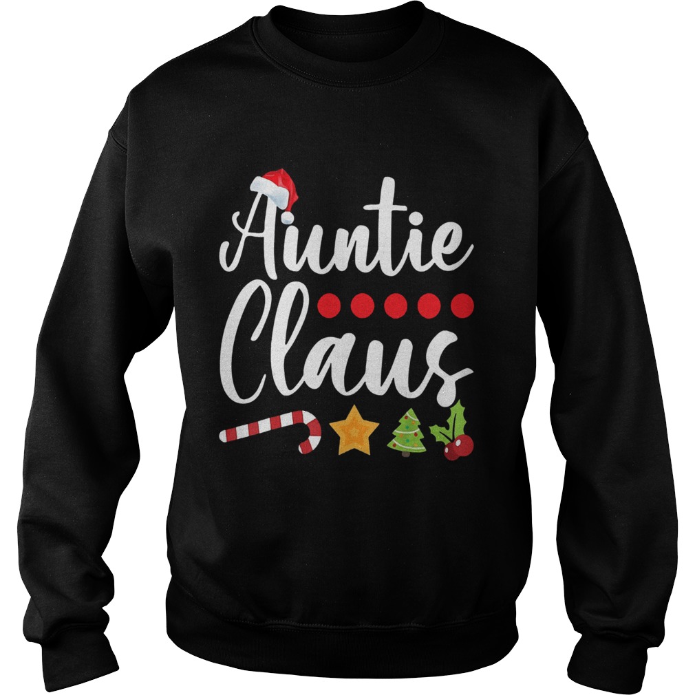 Auntie Claus Santa Hat Christmas Sweatshirt