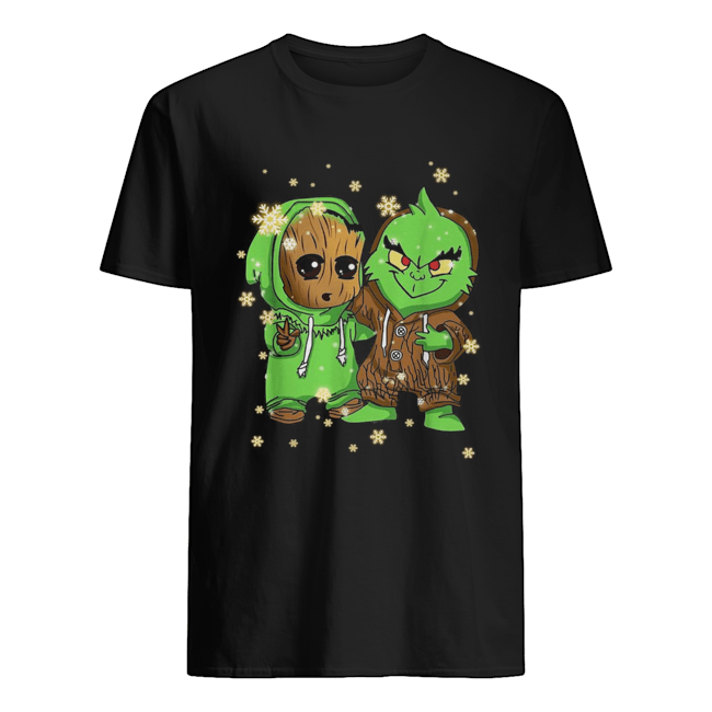 Baby Groot and Grinch Christmas shirt