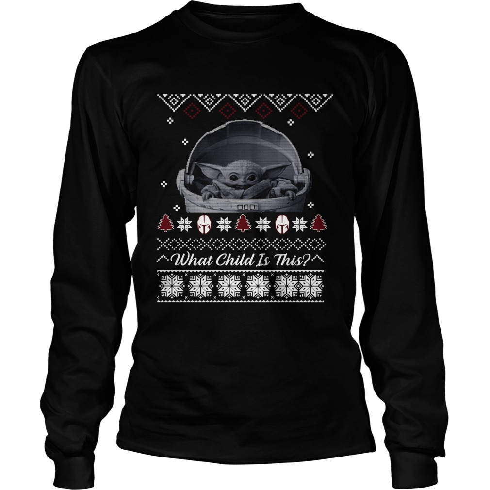 Baby Yoda The Mandalorian What Child is This Christmas LongSleeve