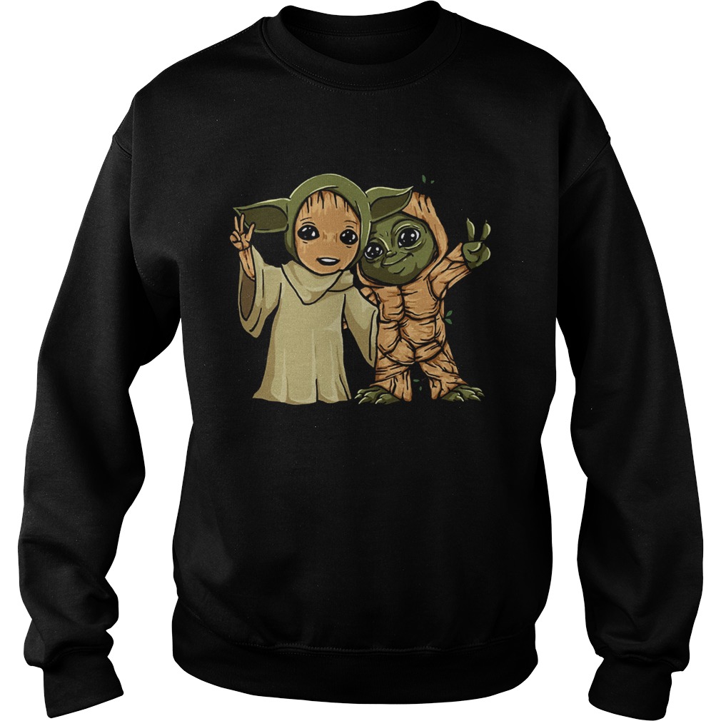 Baby Yoda and Groot Sweatshirt