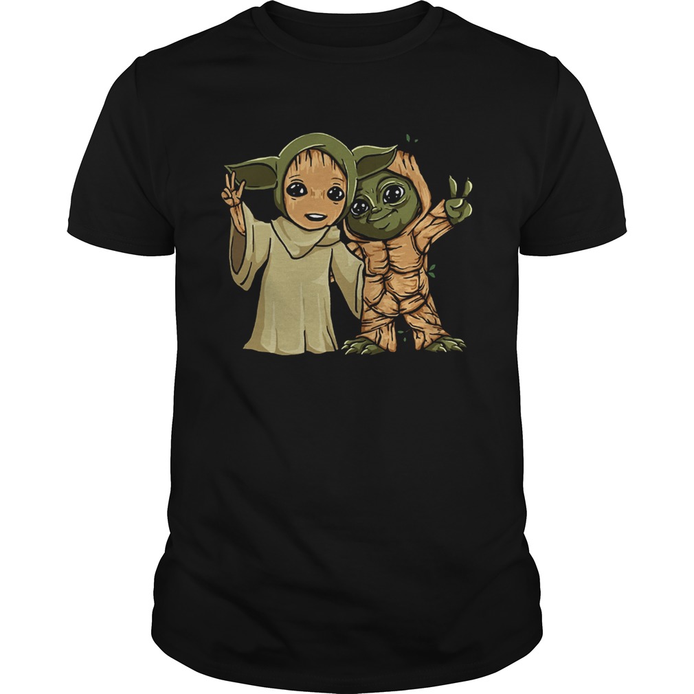 Baby Yoda and Groot shirt