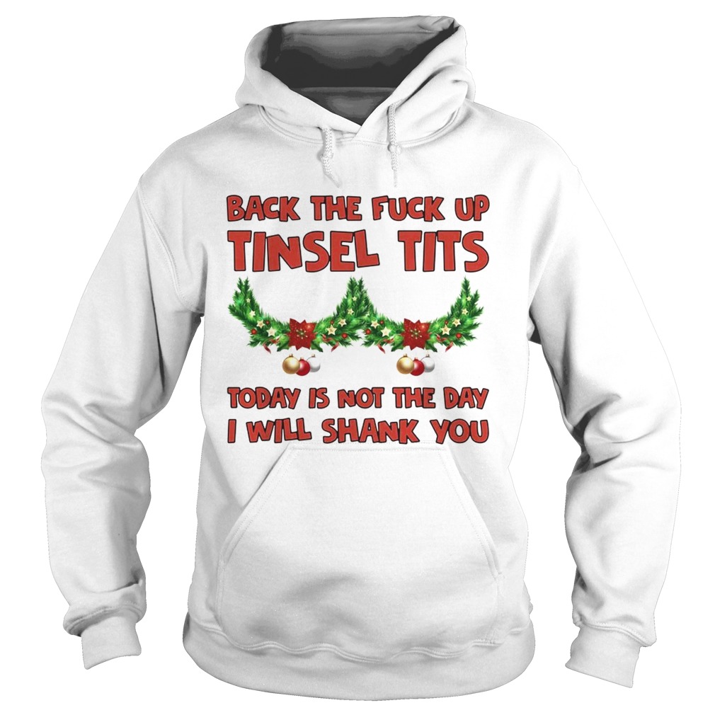 Back the fuck up tinsel tits today is not the day I will shank you Hoodie