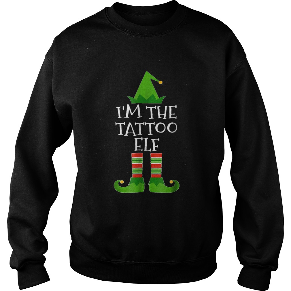 Beautiful Im The Tattoo Elf Matching Family Group Christmas Sweatshirt