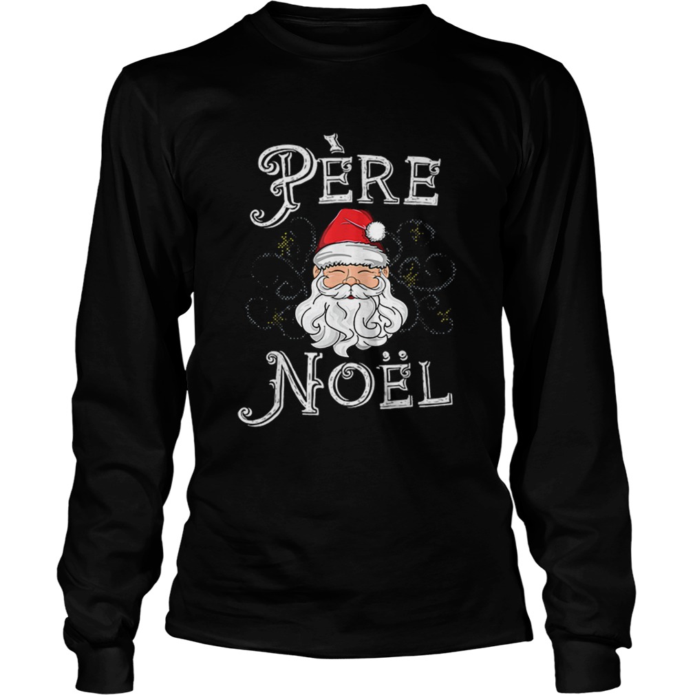 Beautiful Pere Noel Santa Claus French France Christmas Xmas Retro LongSleeve