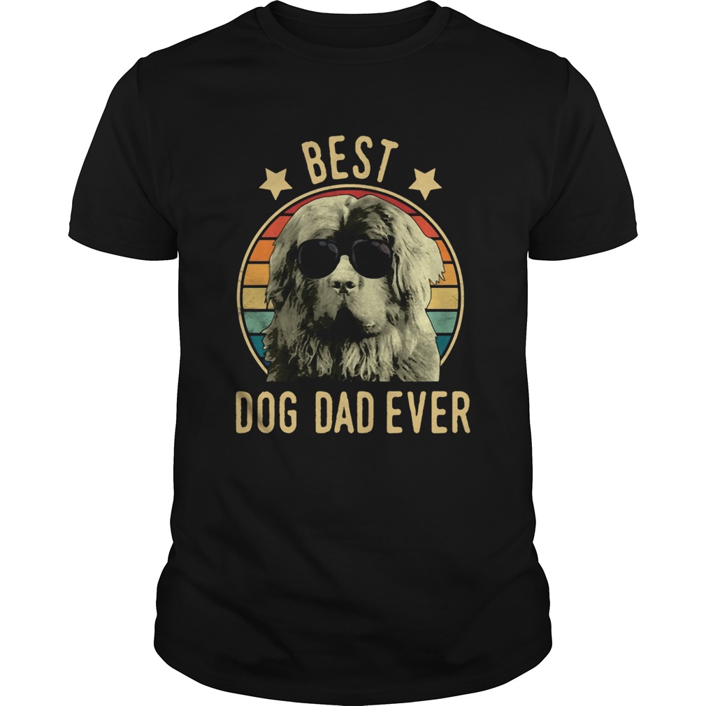 Best Dog Dad Ever Newfoundland Dog Vintage shirt