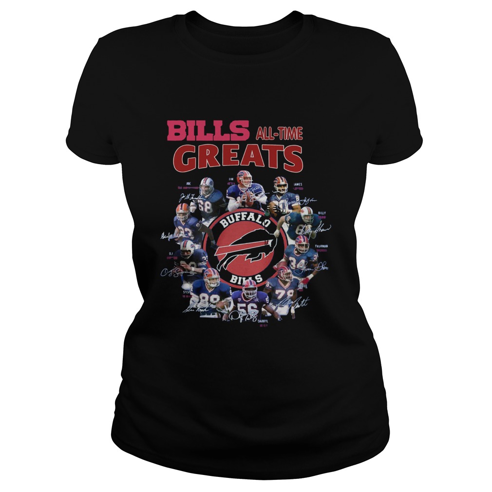 Bills alltime greats Buffalo Bills Players signature Classic Ladies