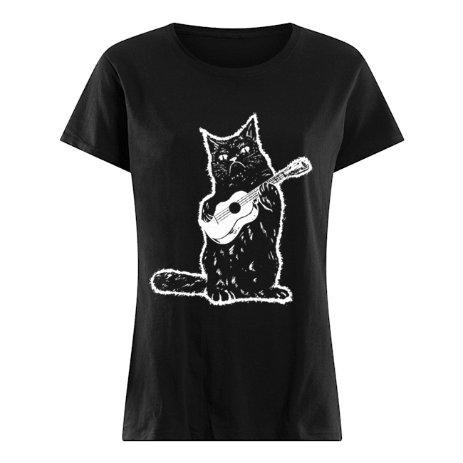 Black Cat Guitar Classic Women's T-shirt