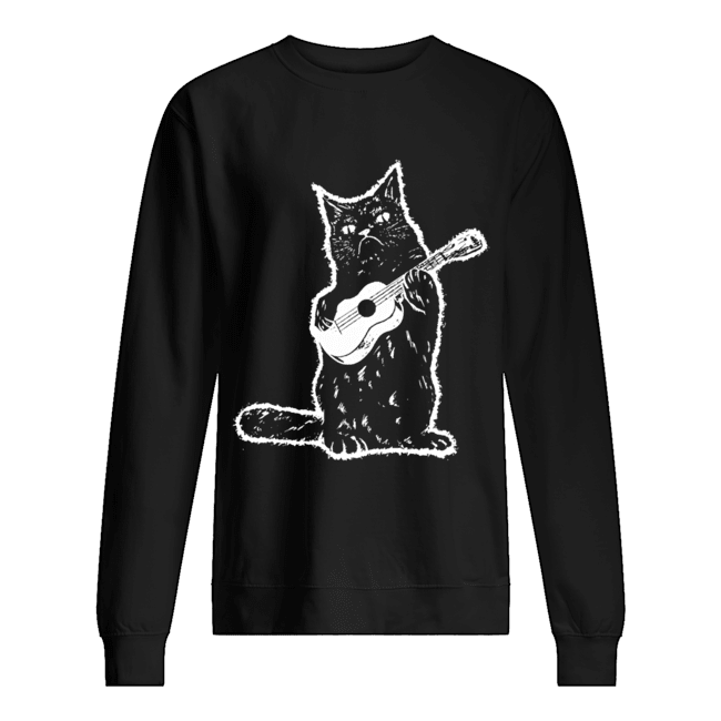 Black Cat Guitar Unisex Sweatshirt