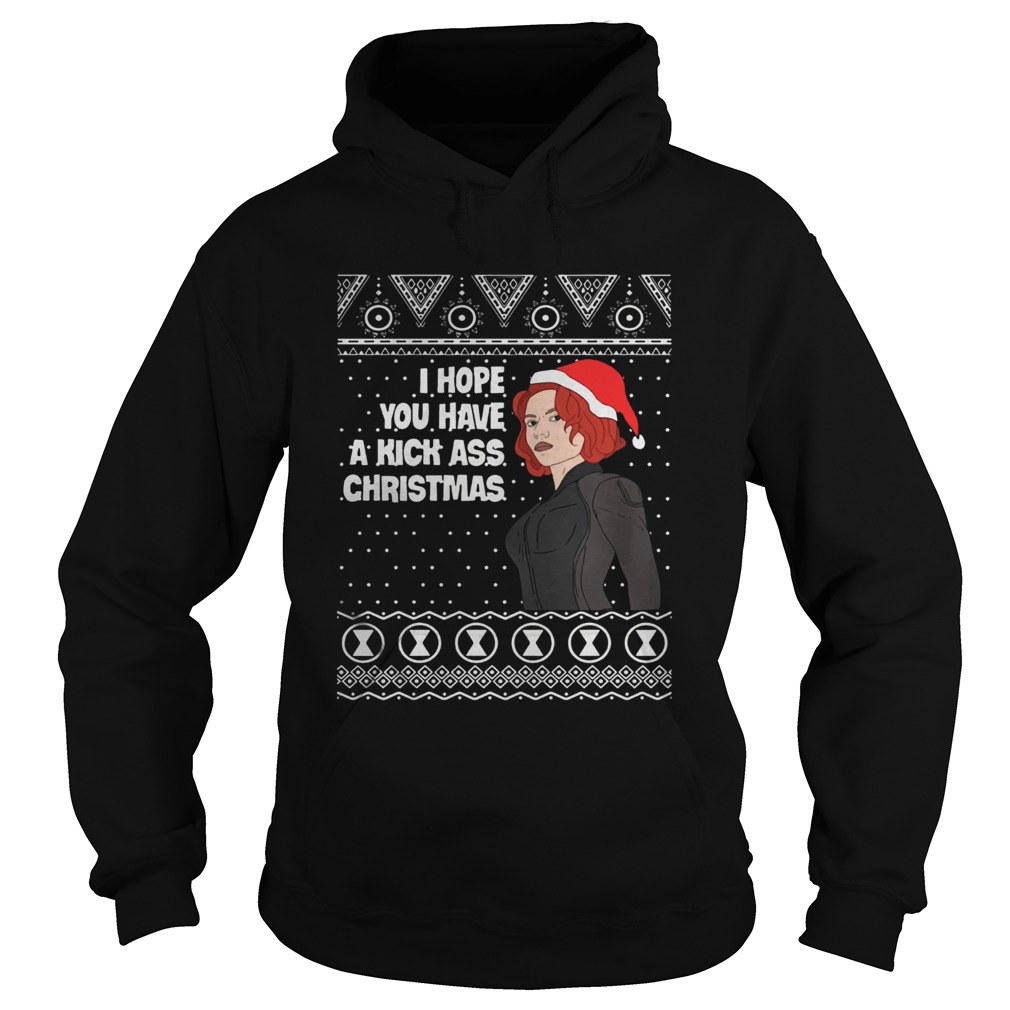 Black Widow I Hope You Have A Kick Ass Christmas Hoodie