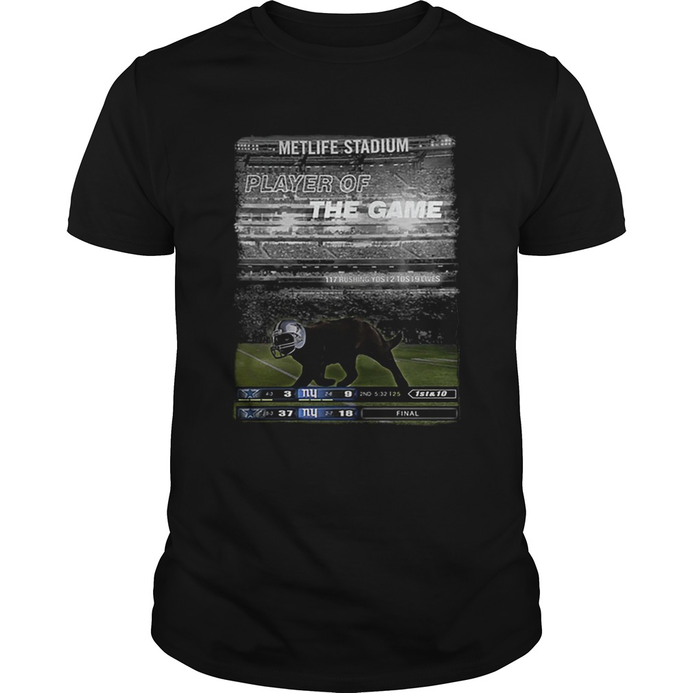Black cat Metlife stadium player of the game Dallas Cowboys shirt
