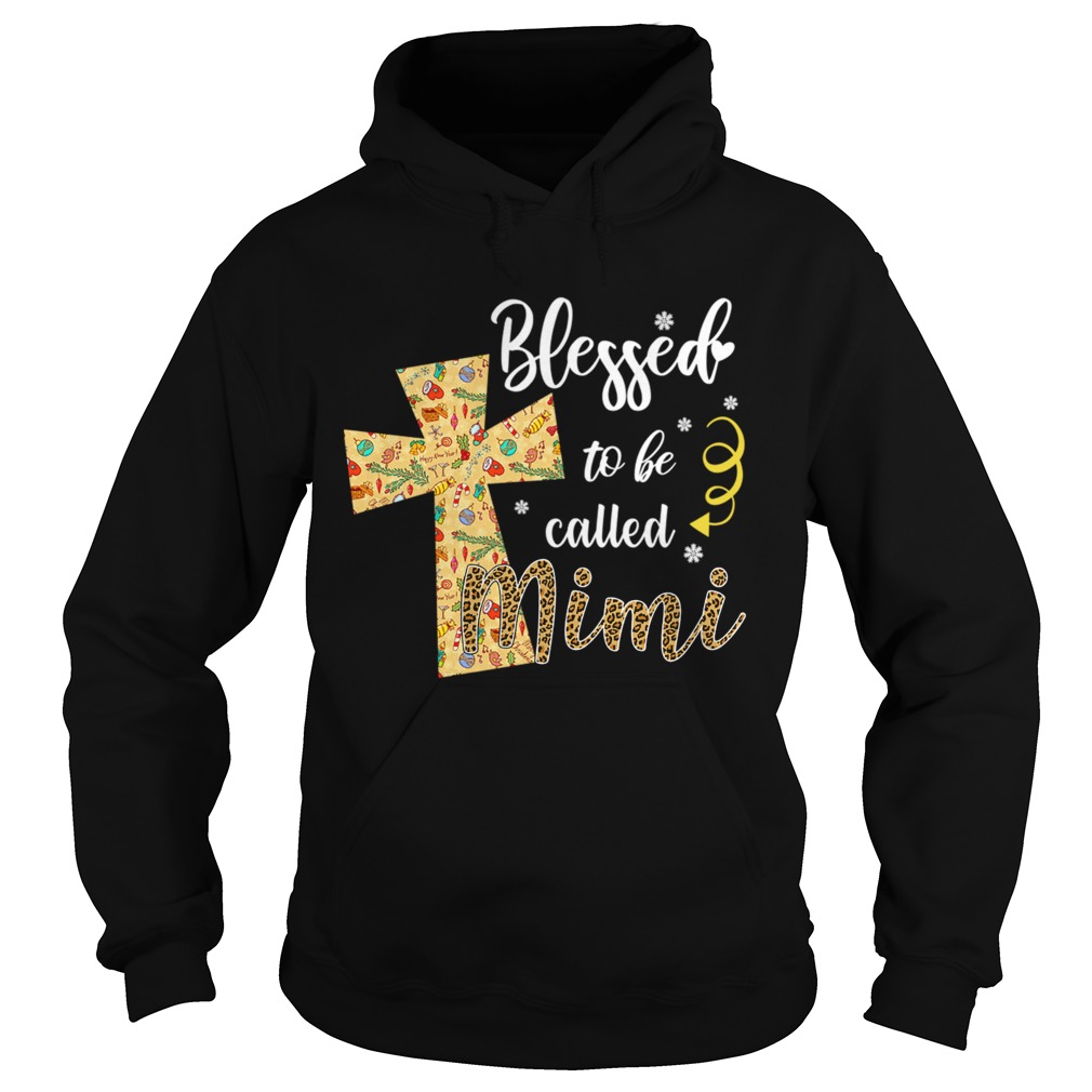 Blessed To Be Called Mimi Cross Christmas Hoodie