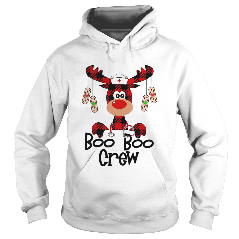 Boo Boo Crew reindeer Christmas Hoodie