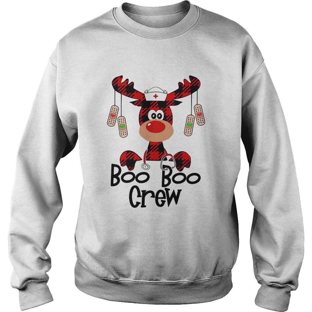 Boo Boo Crew reindeer Christmas Sweatshirt