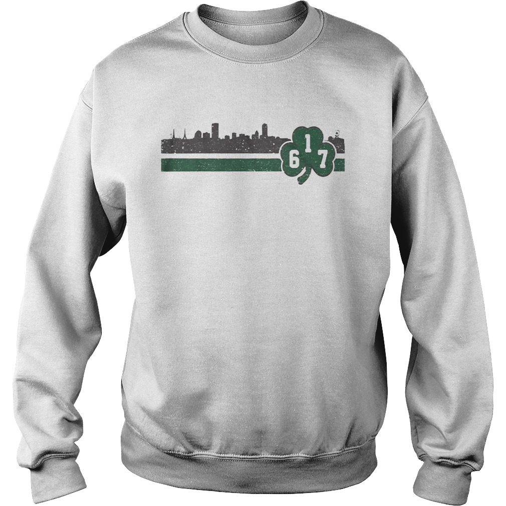 Boston 617 Shamrock Sideline Sweatshirt