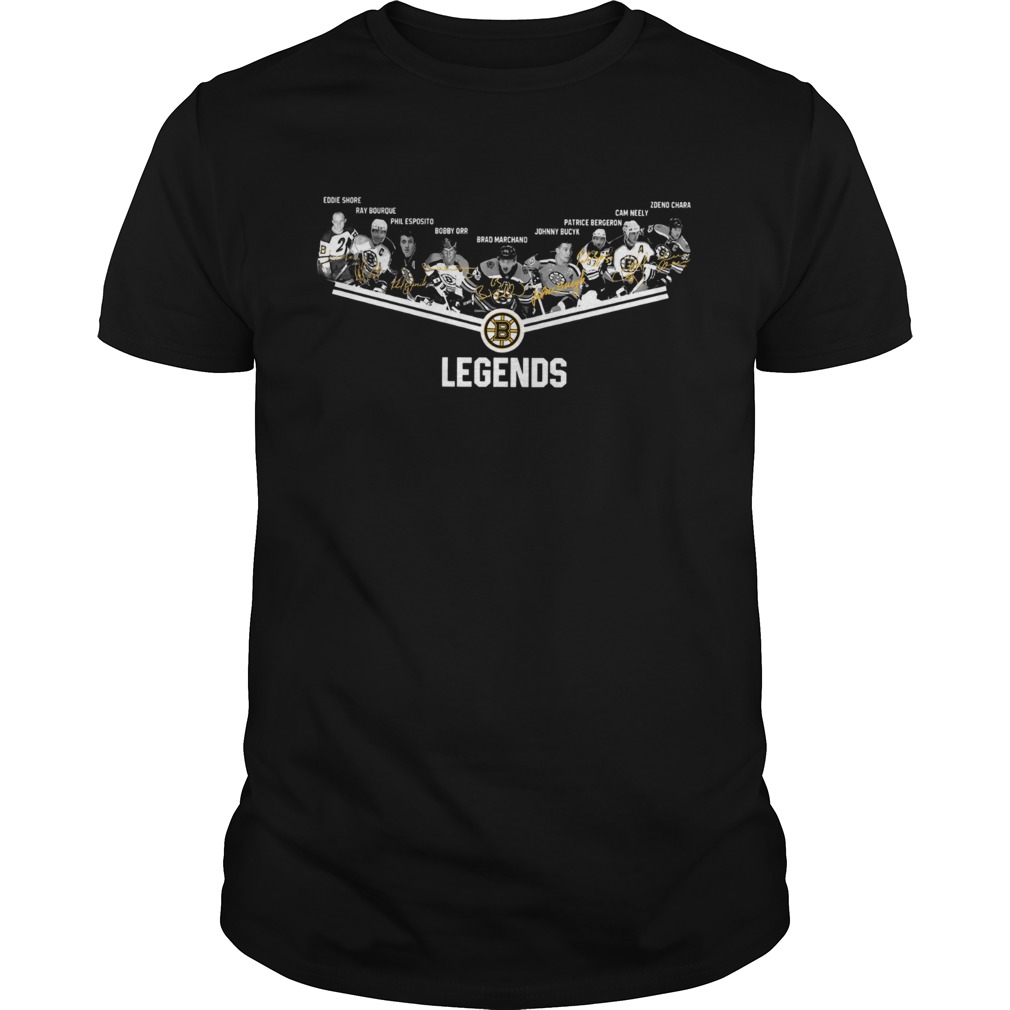 Boston Bruins Legends Players signature shirt