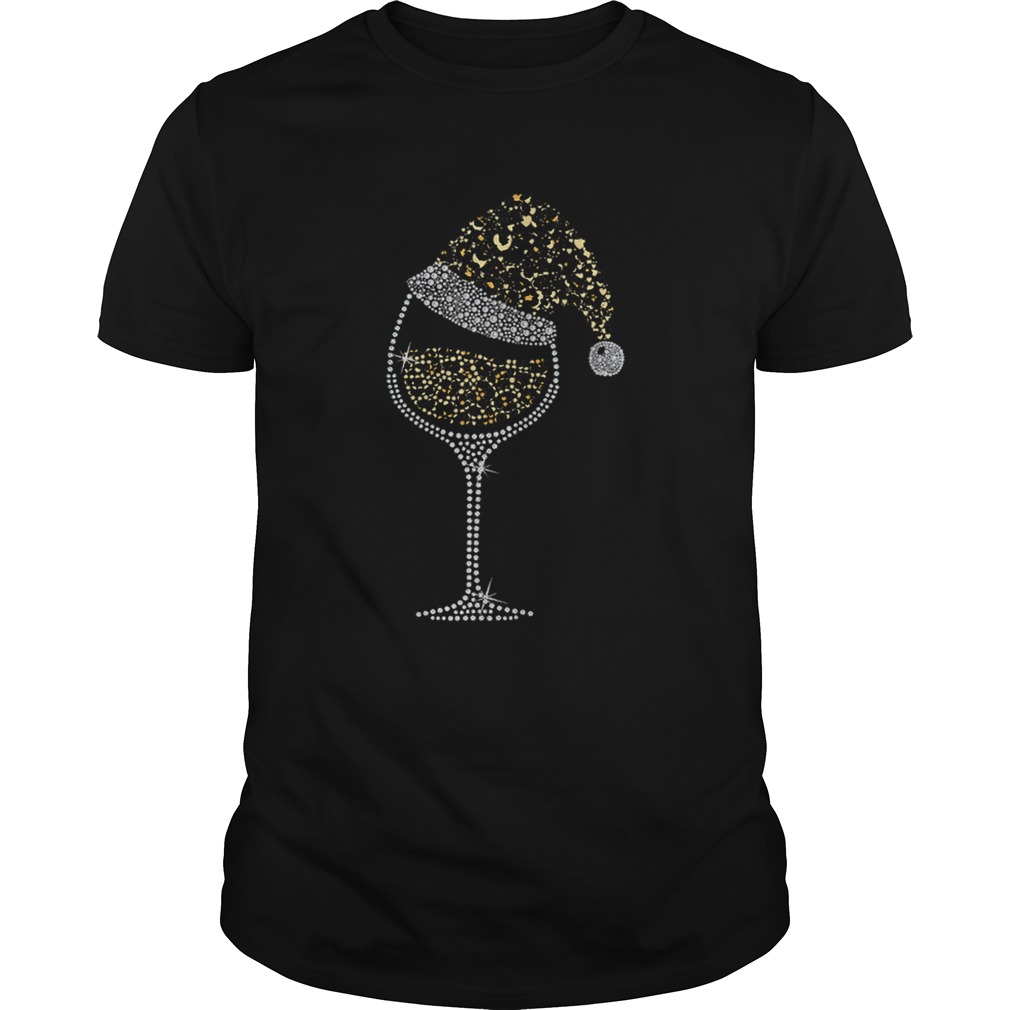 Buffalo Plaid Christmas Glass of Leopard Wine With Santa Hat shirt