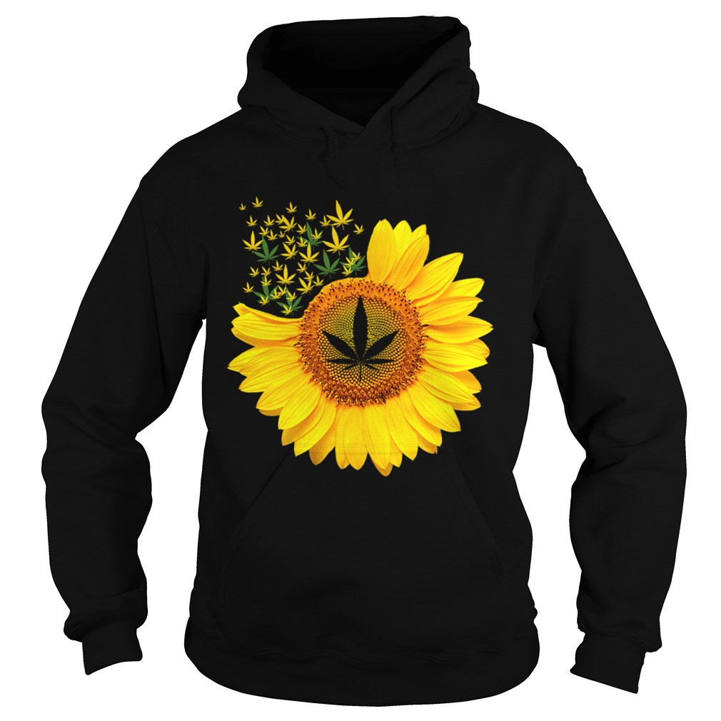 Canabis Weed Sunflower Hoodie