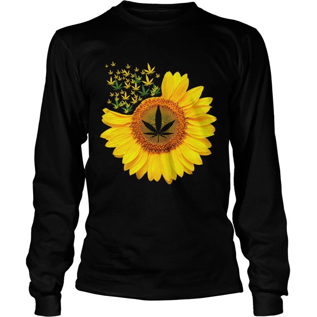 Canabis Weed Sunflower LongSleeve