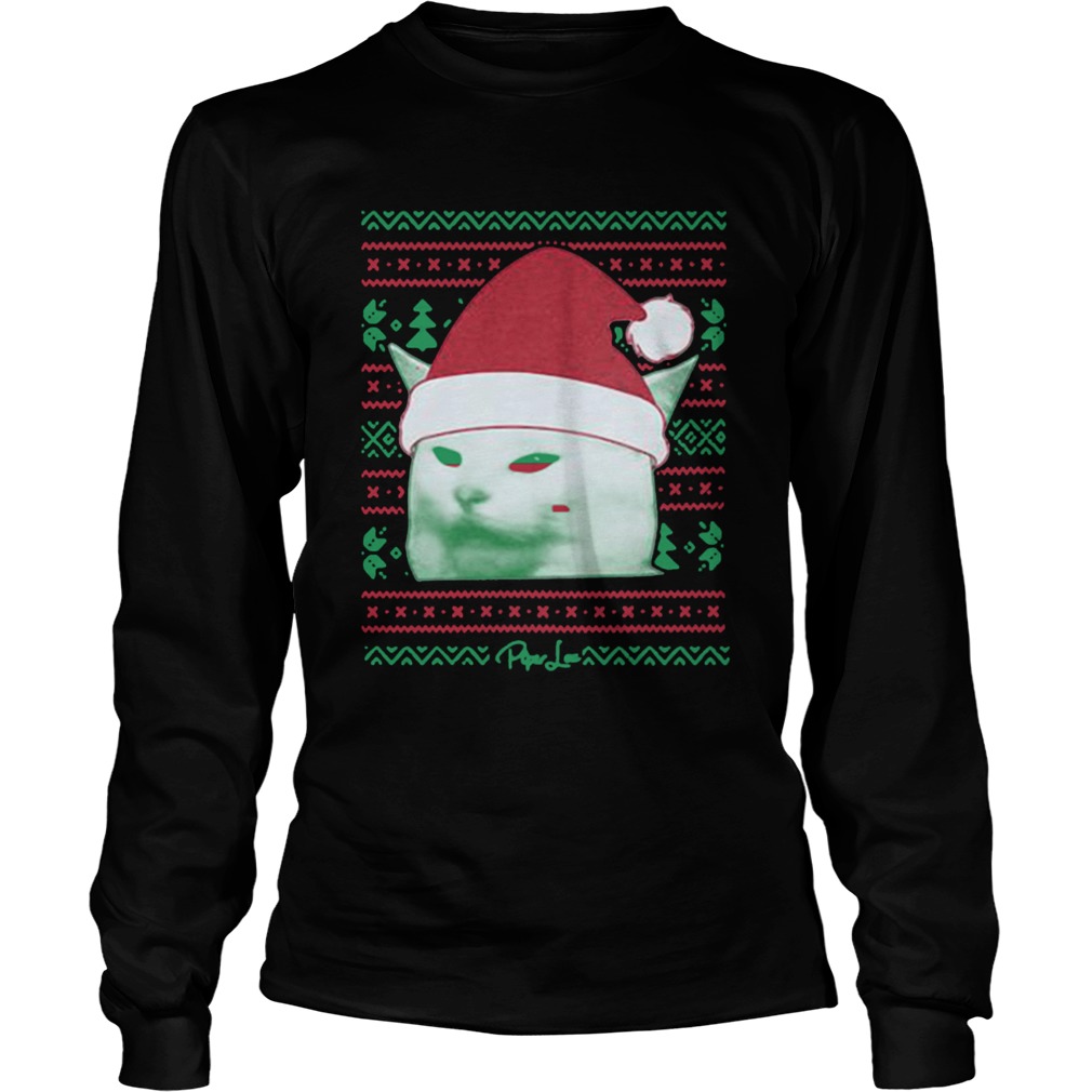 Cat being yelled at Christmas LongSleeve