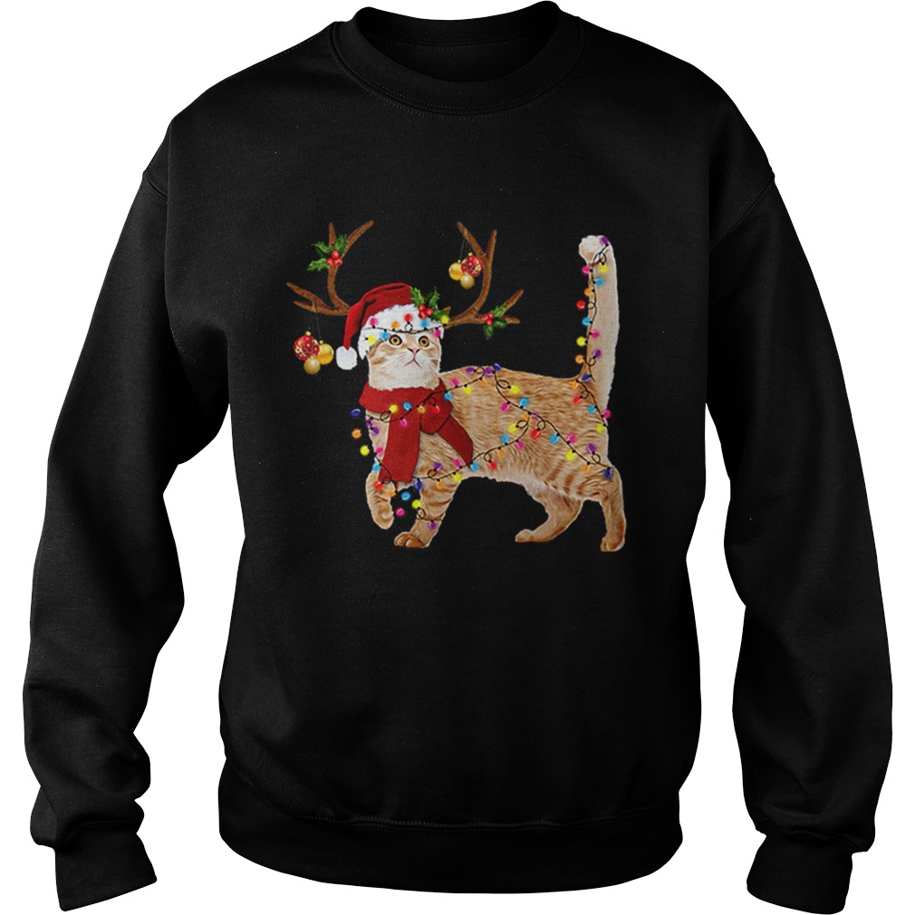 Cat gorgeous reindeer Christmas Sweatshirt