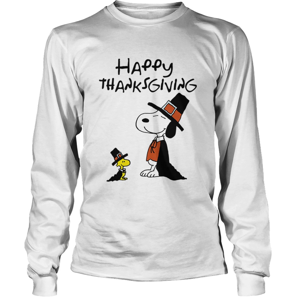 Charlie Brown Snoopy Happy Thanksgiving Graphic LongSleeve