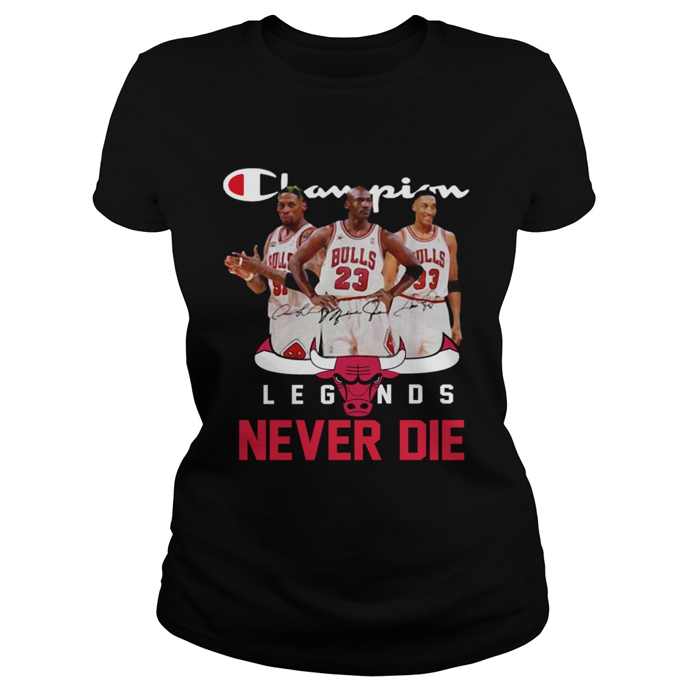 Chicago Bulls Champion Legends Never Die Dennis Rodman Classic Ladies