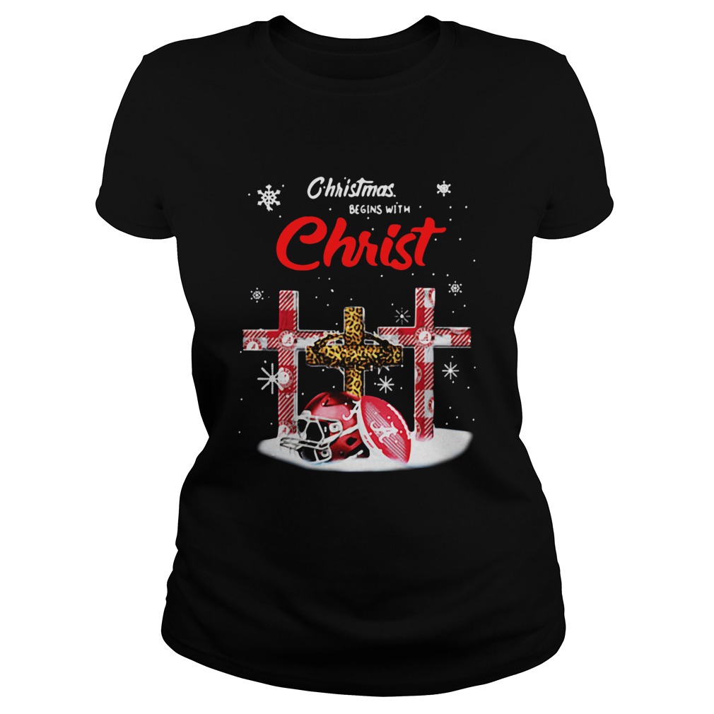 Christmas Begins With Christ Alabama Crimson Tide Classic Ladies