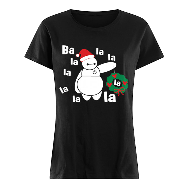 Christmas Big Hero 6 Baymax Ba La La La Classic Women's T-shirt