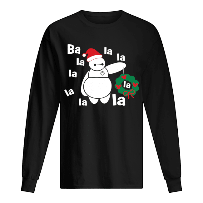 Christmas Big Hero 6 Baymax Ba La La La Long Sleeved T-shirt 