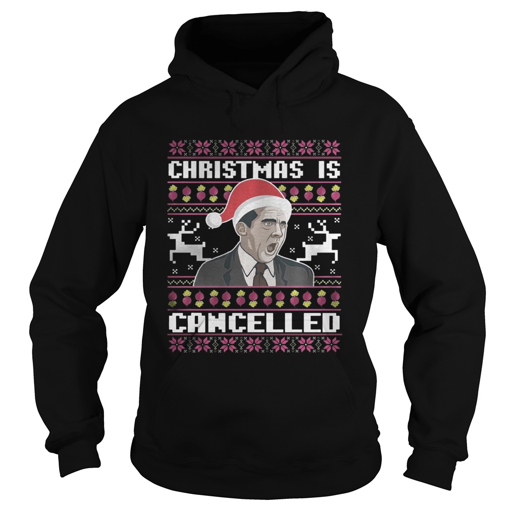 Christmas Is Cancelled Michael Scott Hoodie