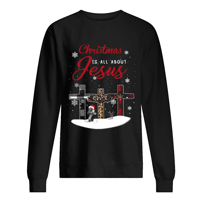 Christmas is all about Jesus Groot cross Unisex Sweatshirt