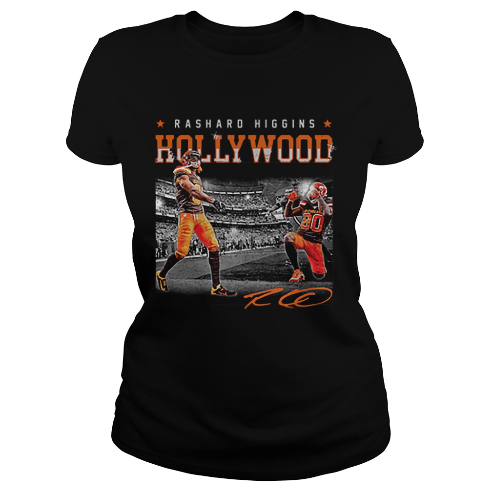 Cleveland Browns Rashard Higgins Holly Wood signature Classic Ladies