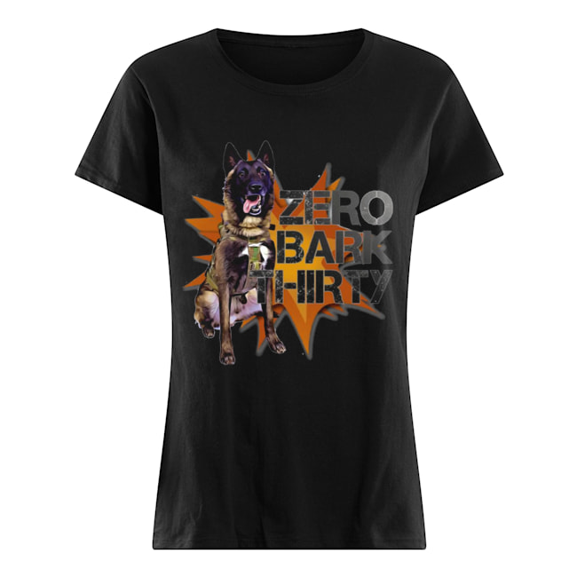Conan Military Hero Dog Zero Bark Thirty Classic Women's T-shirt