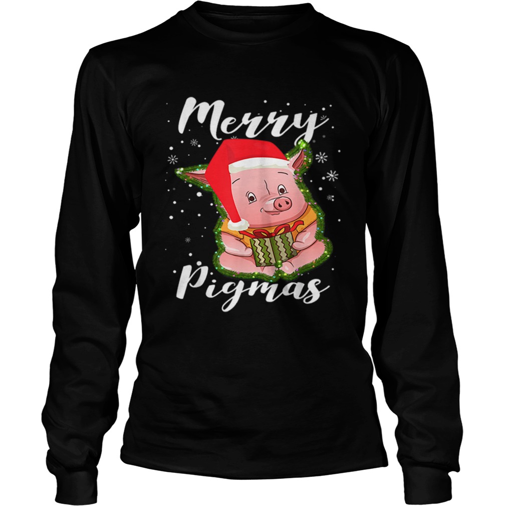 Cool Pig Christmas Tree Xmas for Pig Lovers LongSleeve