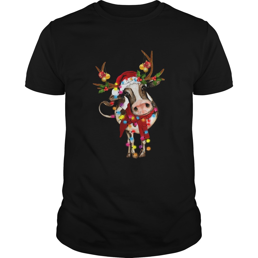 Cow Gorgeous Reindeer Light Christmas shirt